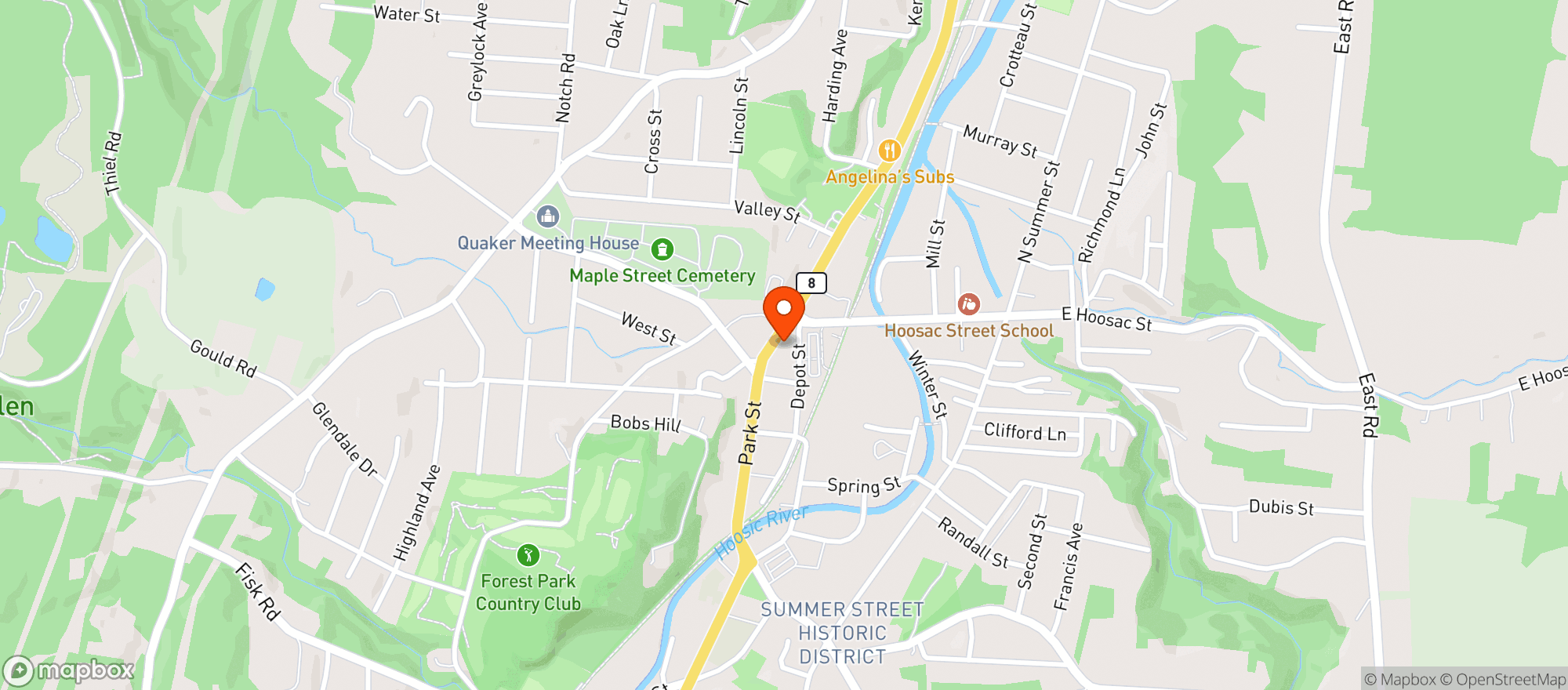 Map showing Vals Pipe & Package Store