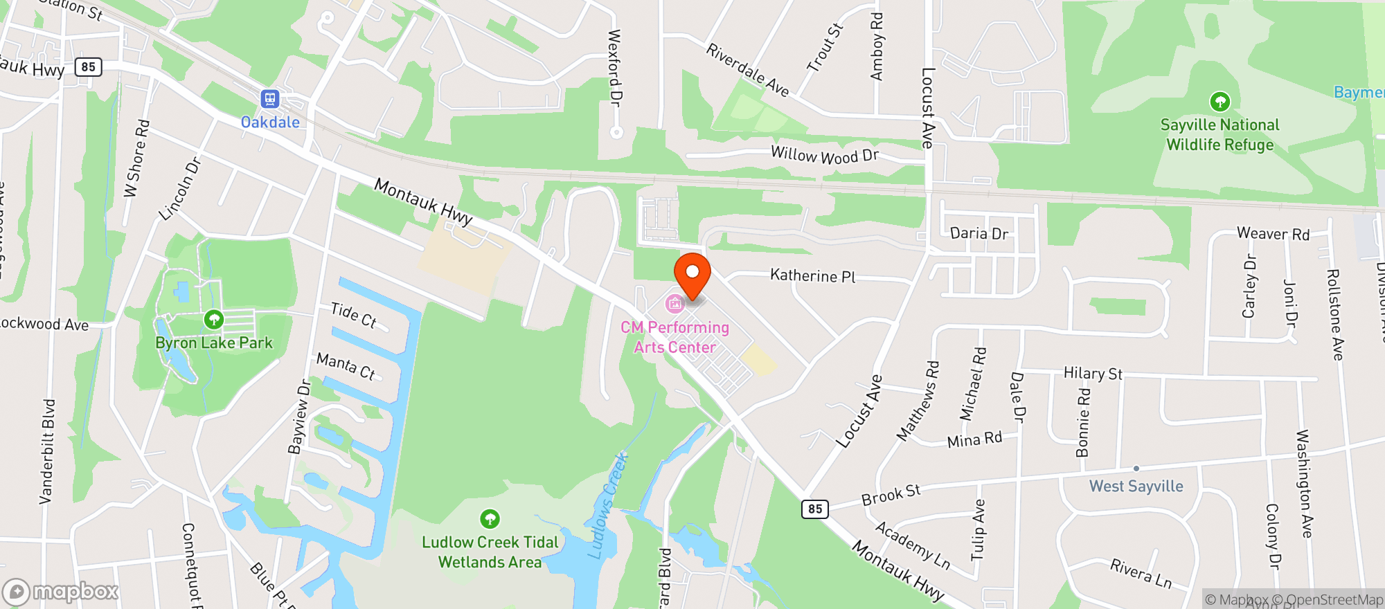 Map showing Oakdale Brew House