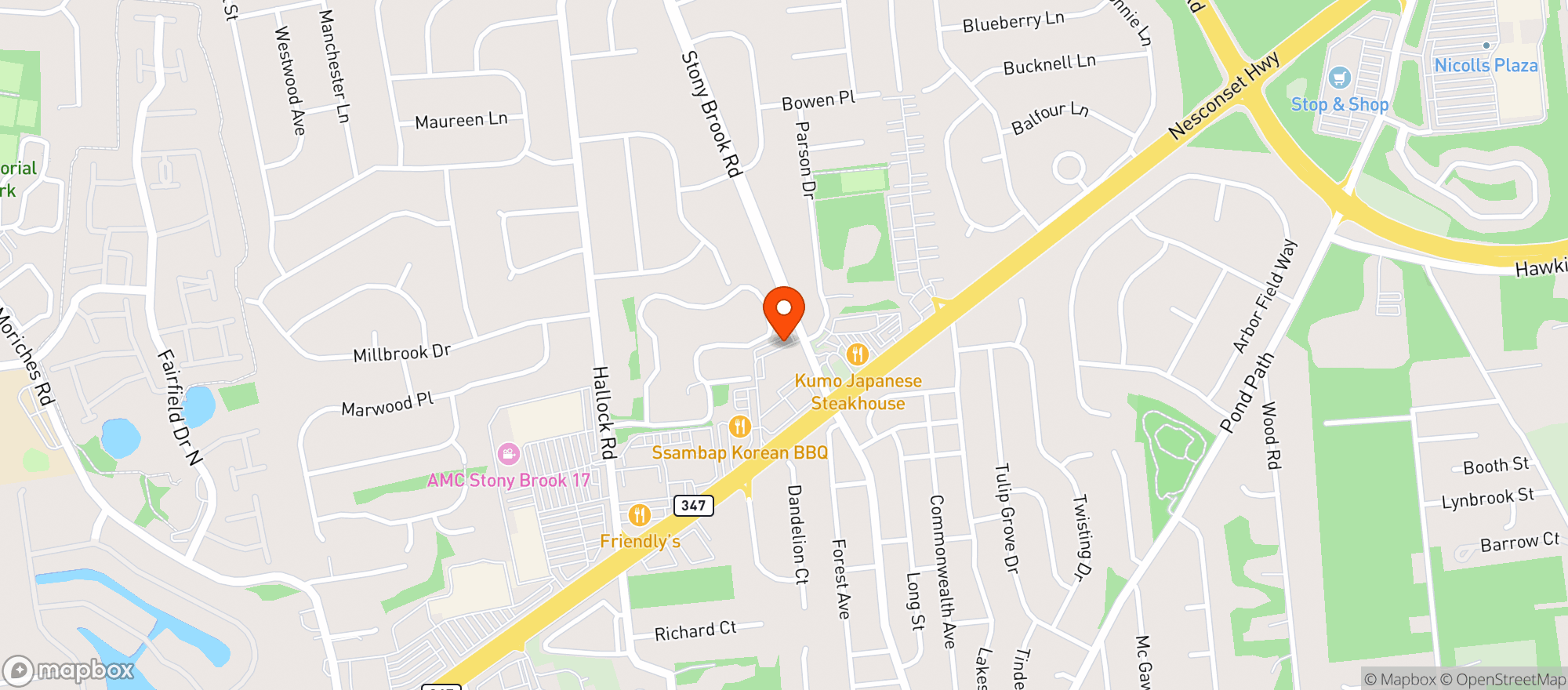 Map showing Vitamin Shoppe - Lake Grove