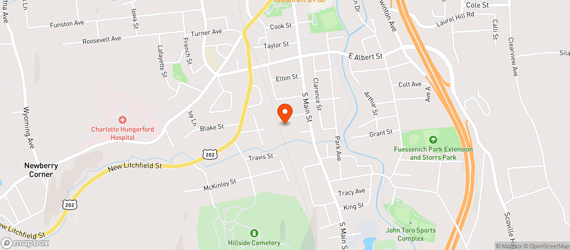 Map showing Market Street Creatives