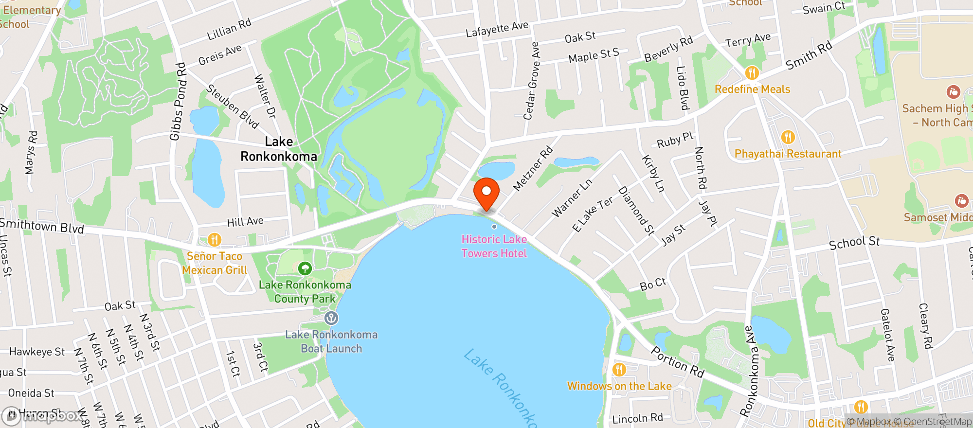 Map showing Cumberland Farms #1701