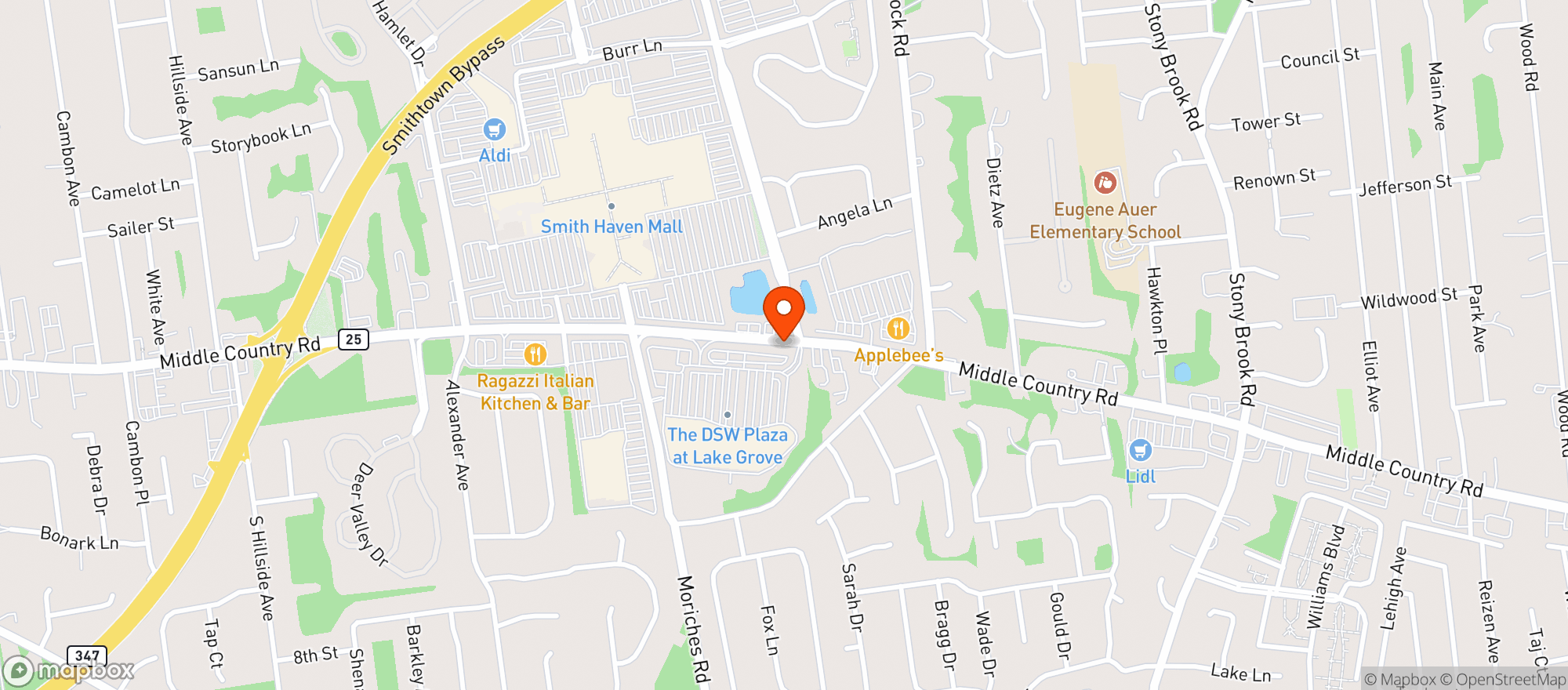 Map showing Wegmans
