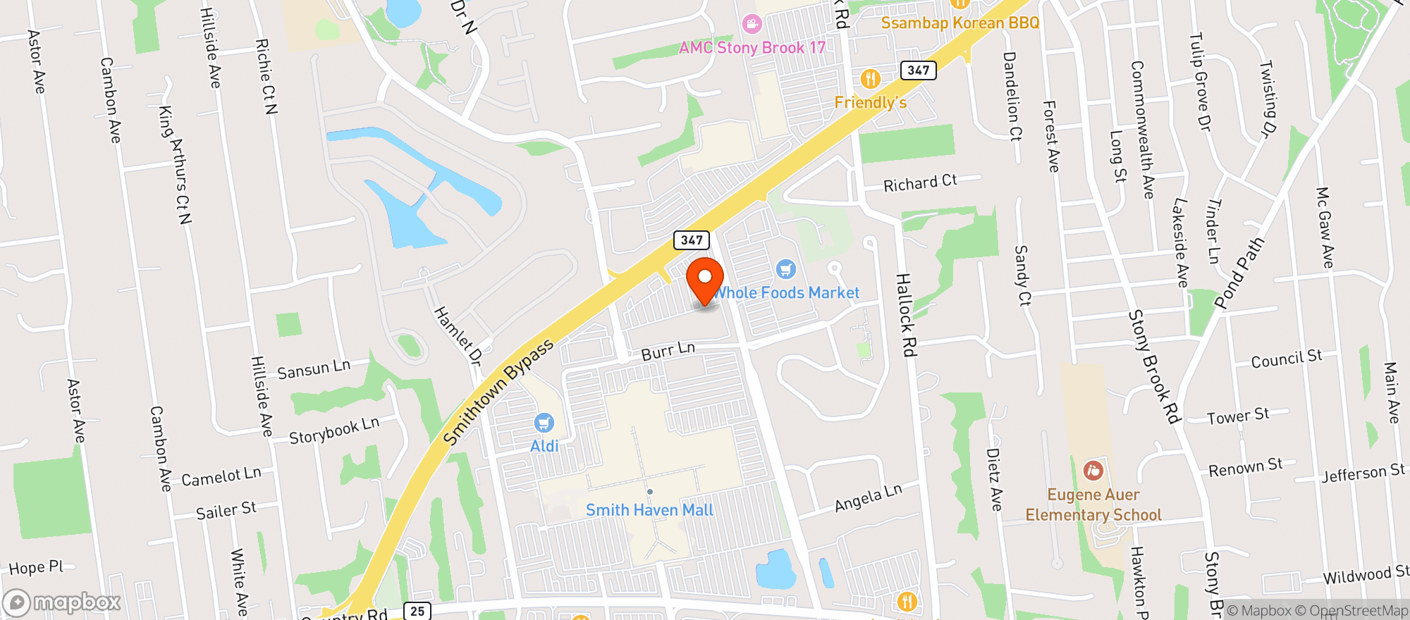 Map showing Trader Joe's