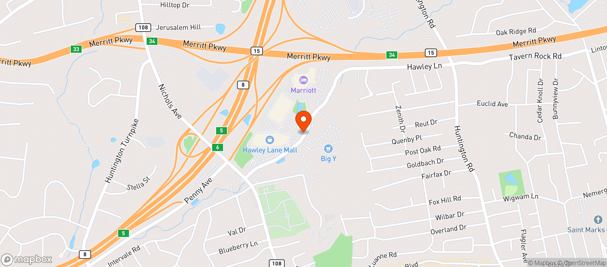 Map showing Target