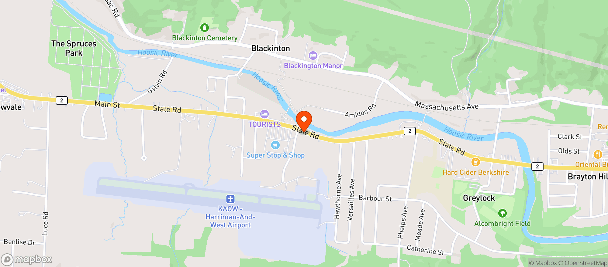 Map showing Stop & Shop - 0784 - North Adams