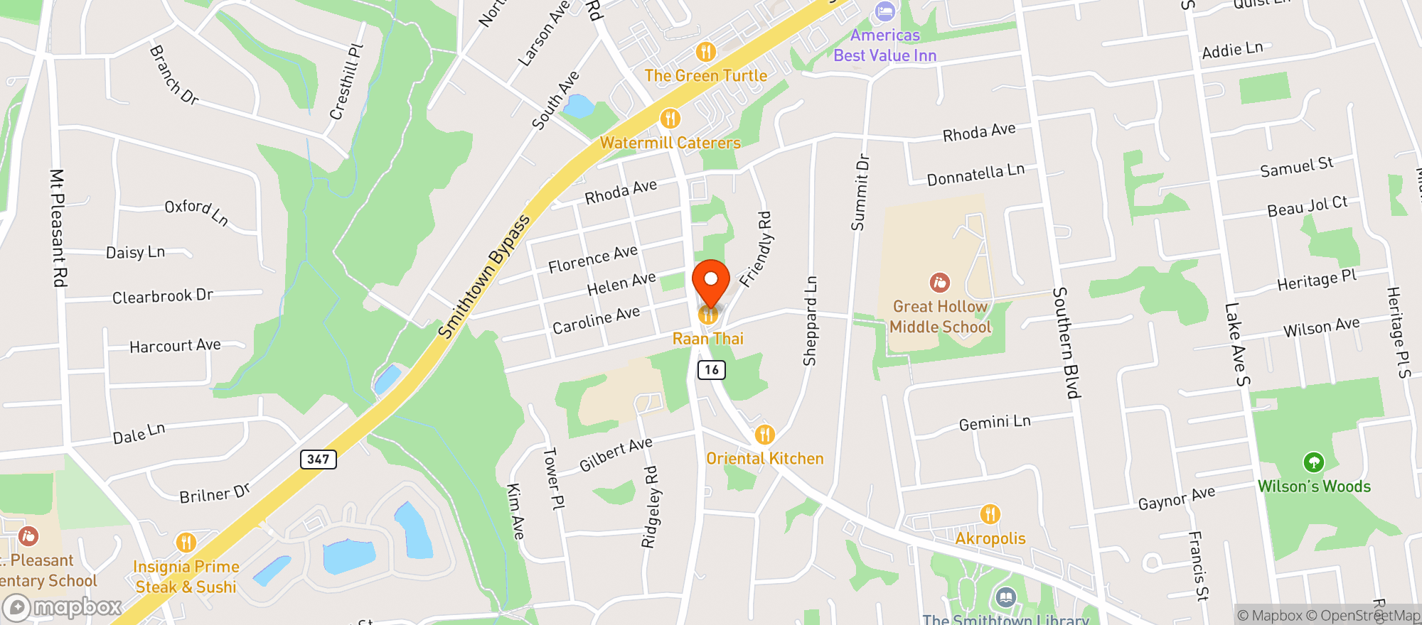 Map showing Osteria Umbra