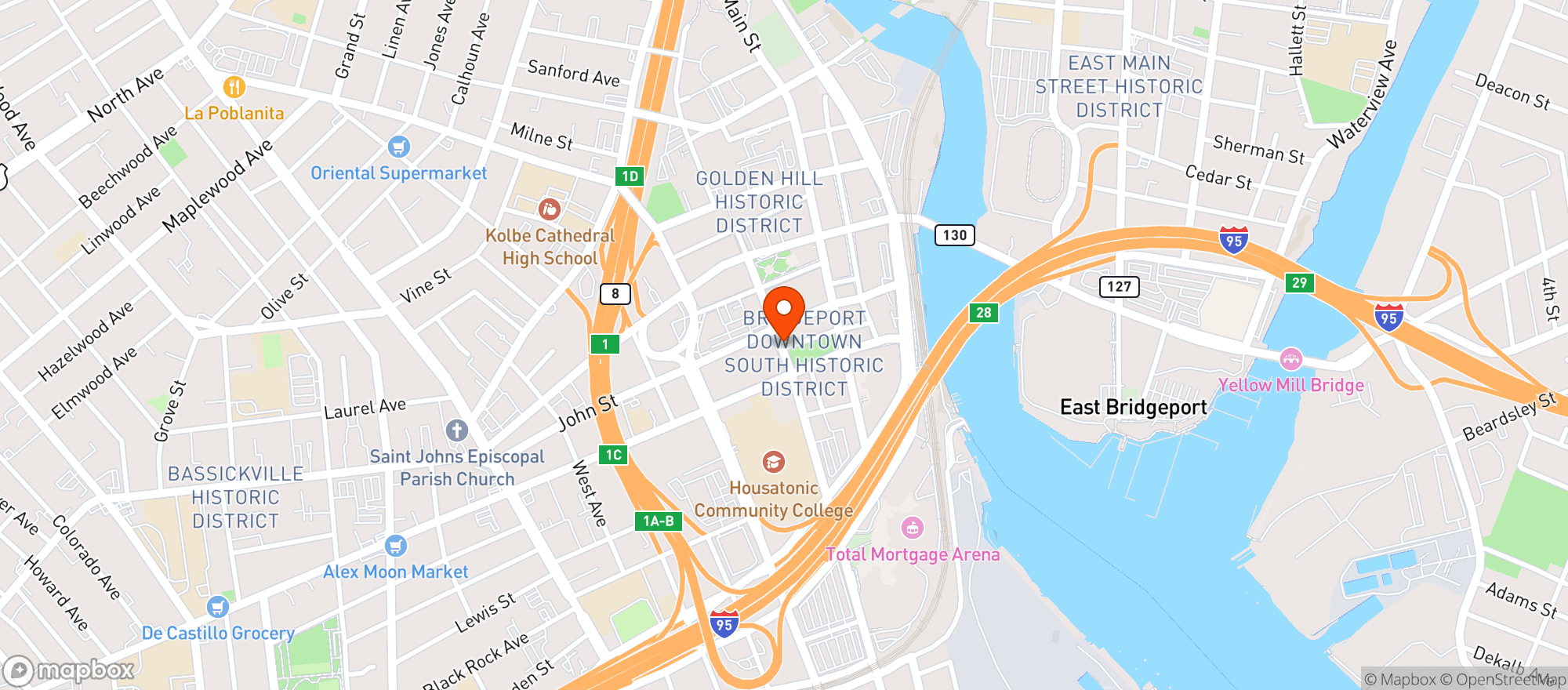 Map showing Brick & Barrel