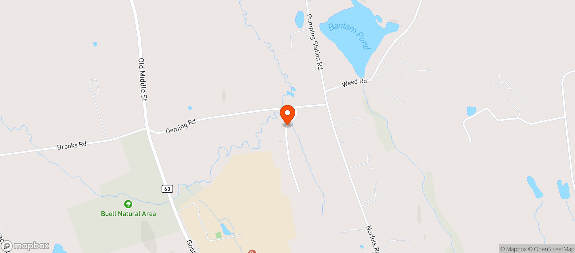 Map showing Village Restaurant