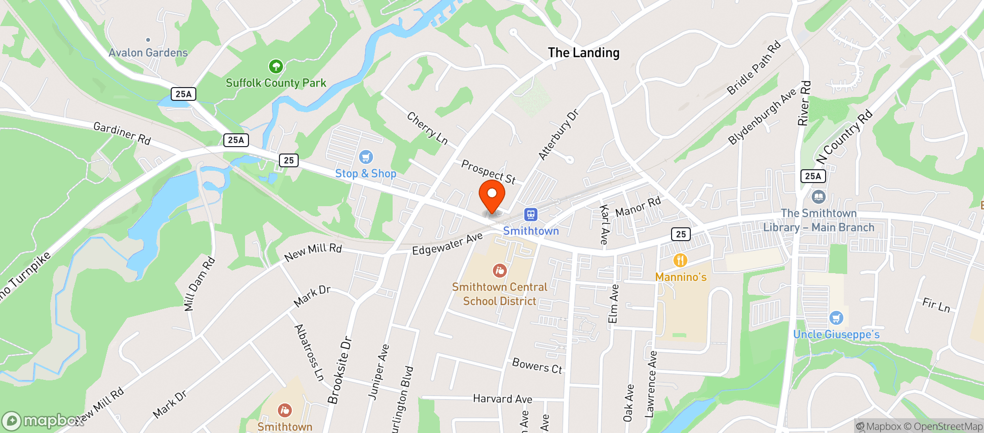 Map showing Bull Smiths Tavern