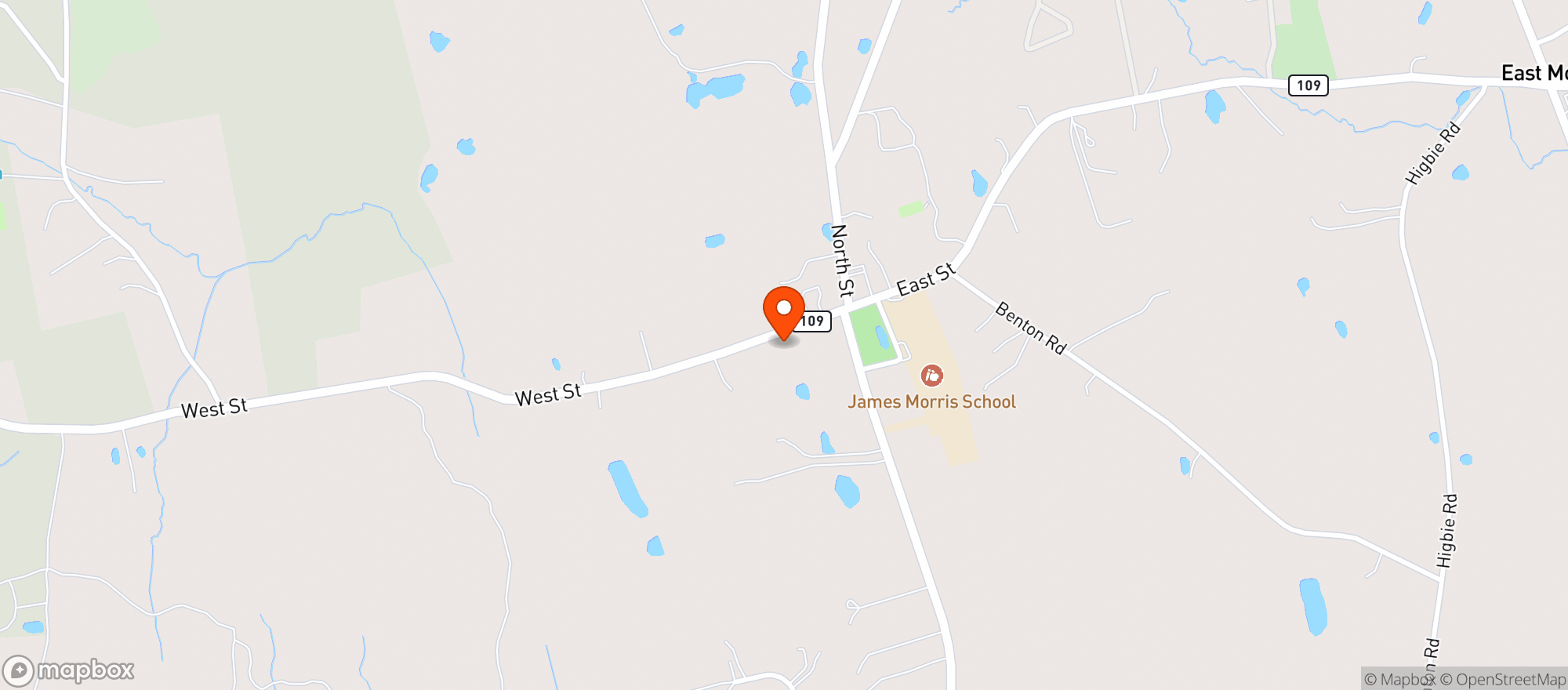 Map showing Morris Spirit Shop