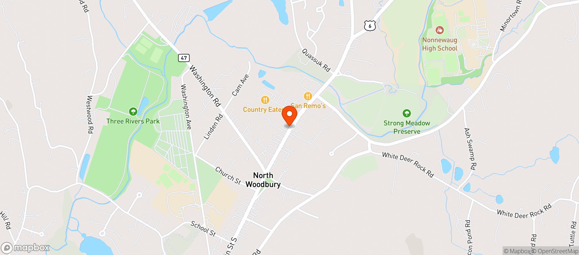 Map showing Country Spirit Shop