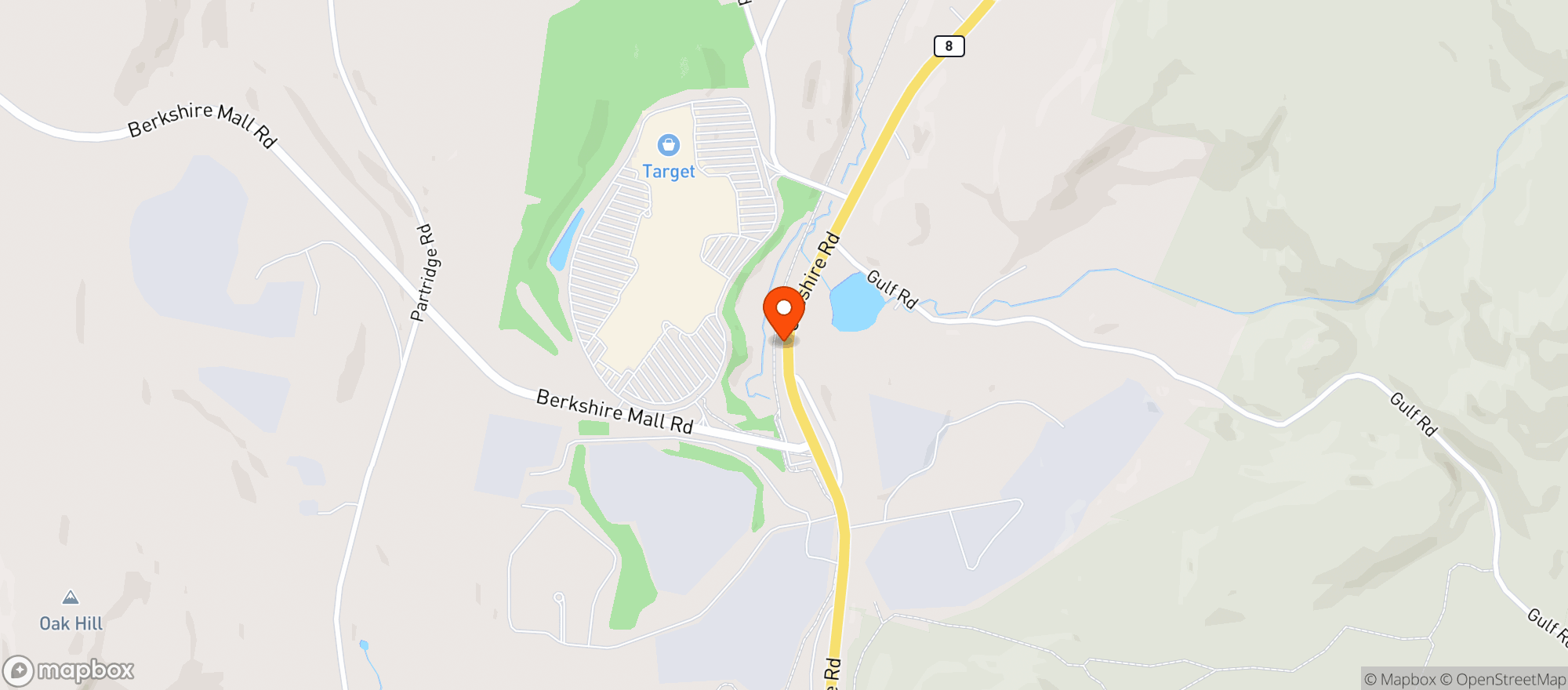 Map showing Target