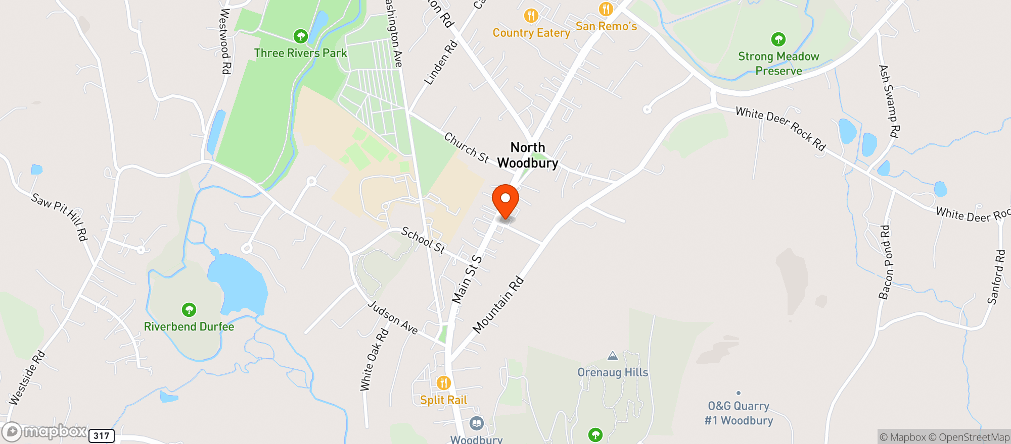 Map showing Discount Liquors of Woodbury
