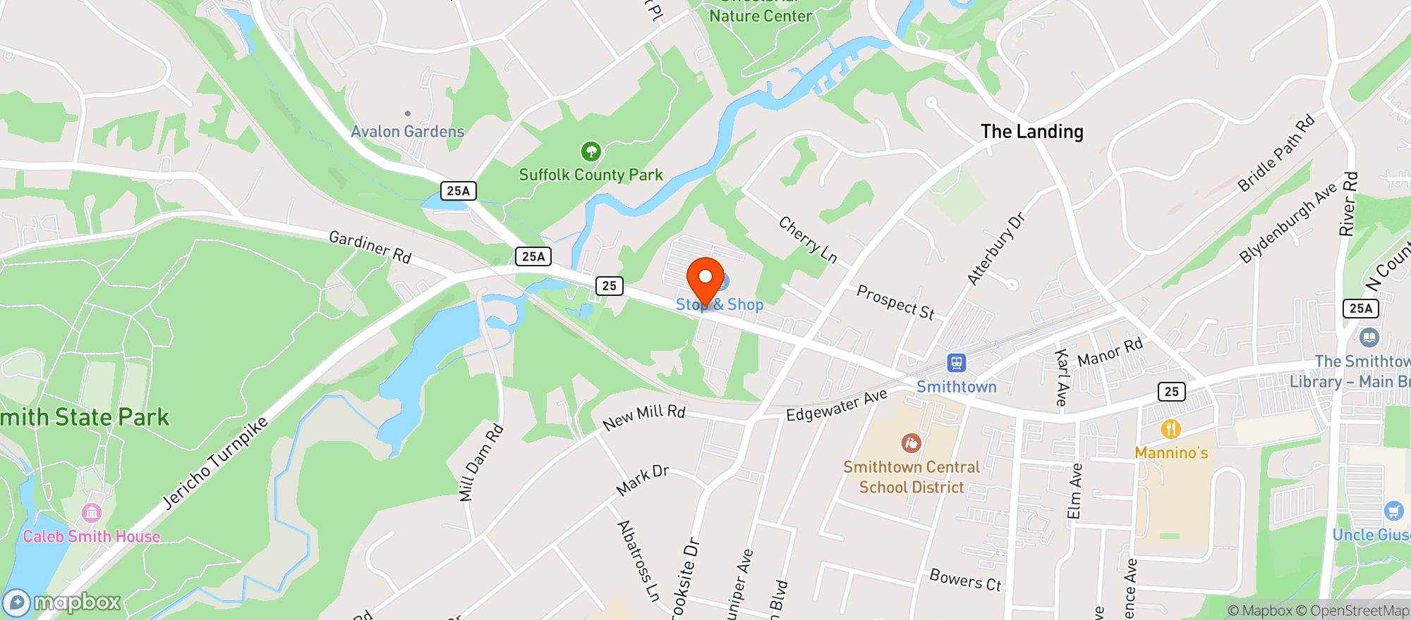 Map showing Stop & Shop