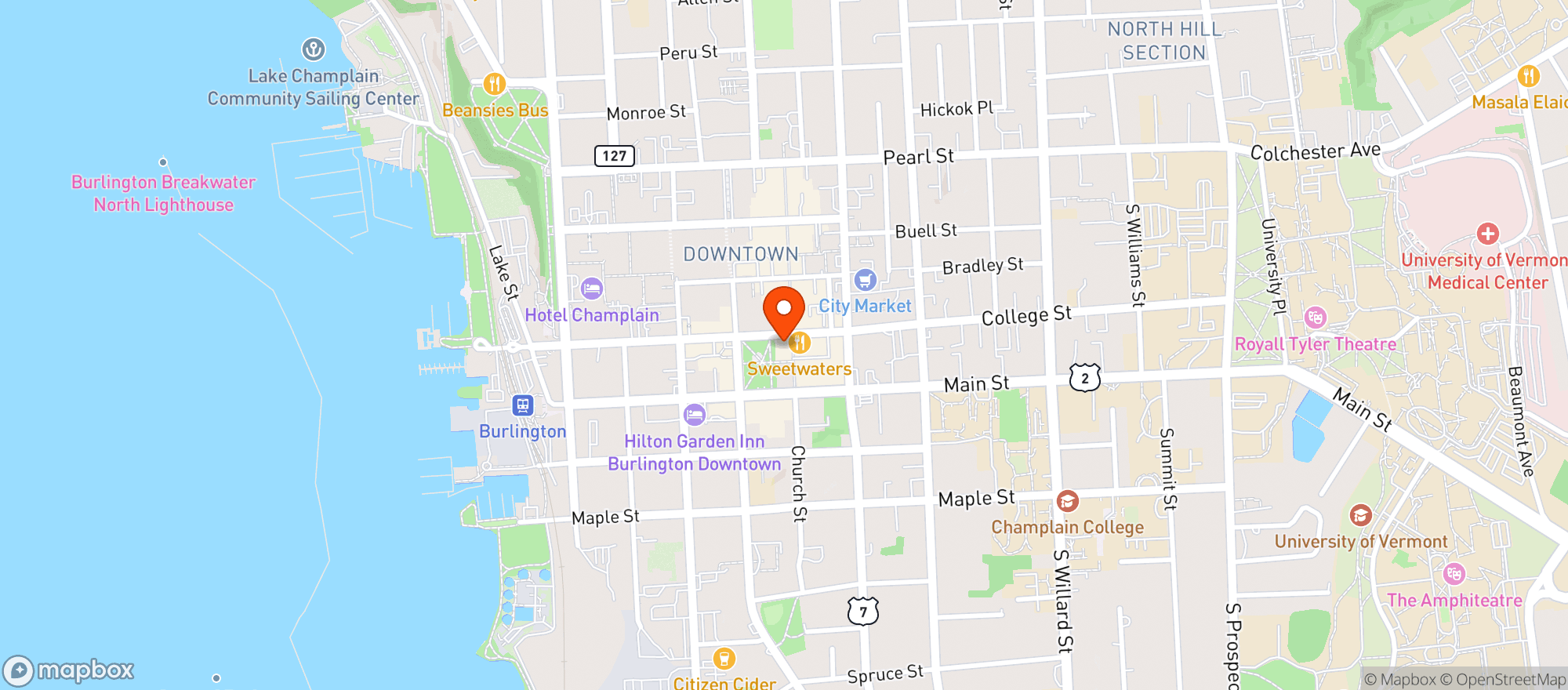Map showing Ri Ra Irish Pub