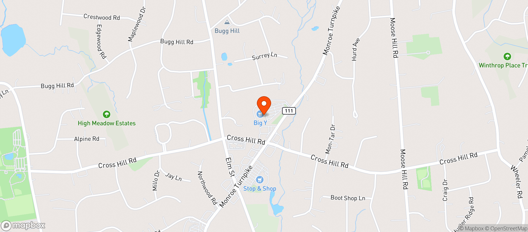 Map showing Warehouse Wine & Spirits