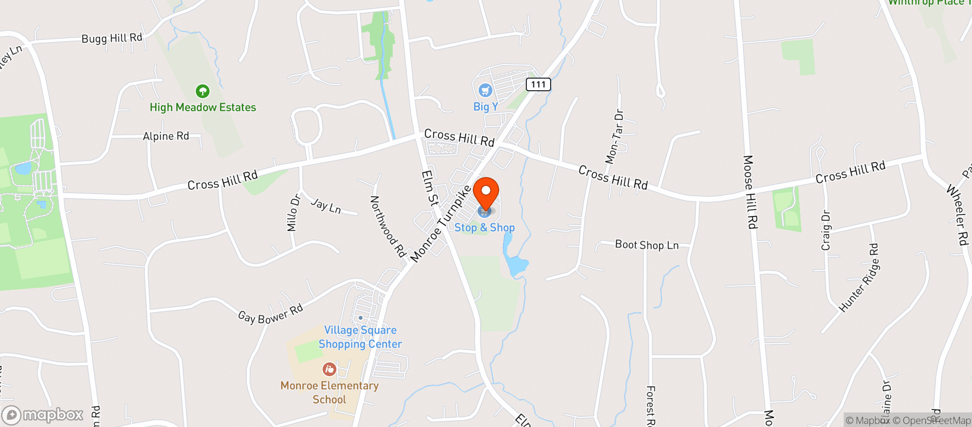 Map showing Stop & Shop - 0685 - Monroe