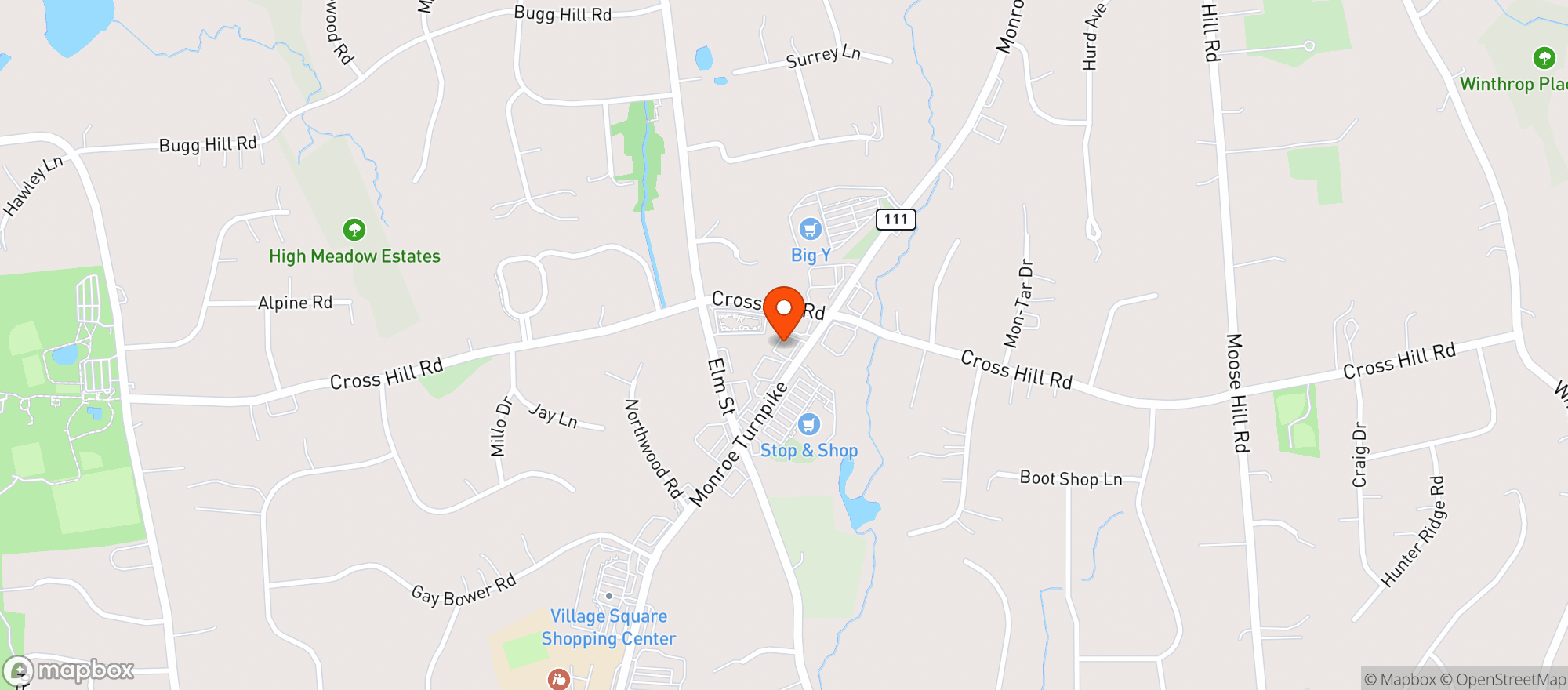 Map showing Glenro Spirit Shoppe Monroe