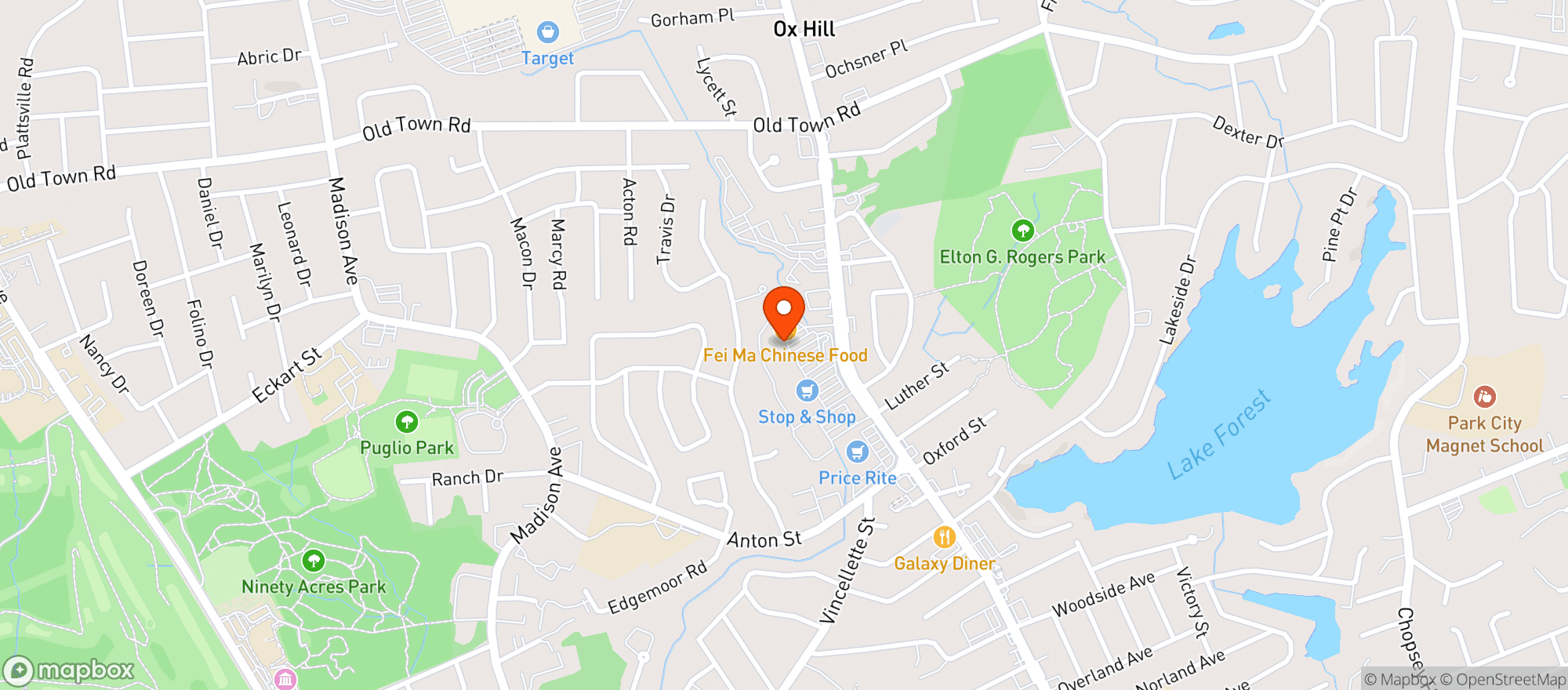 Map showing Stop & Shop - 0670 - Bridgeport