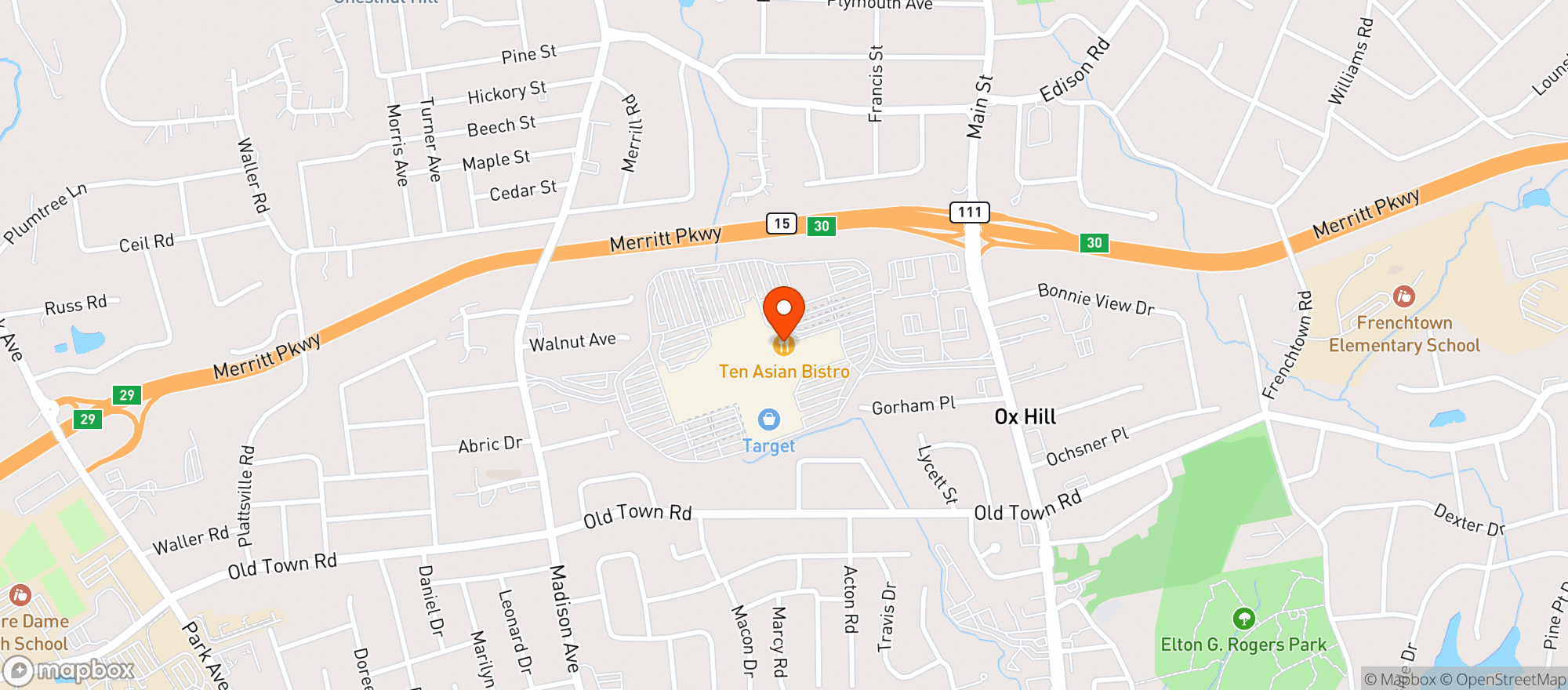 Map showing Gnc