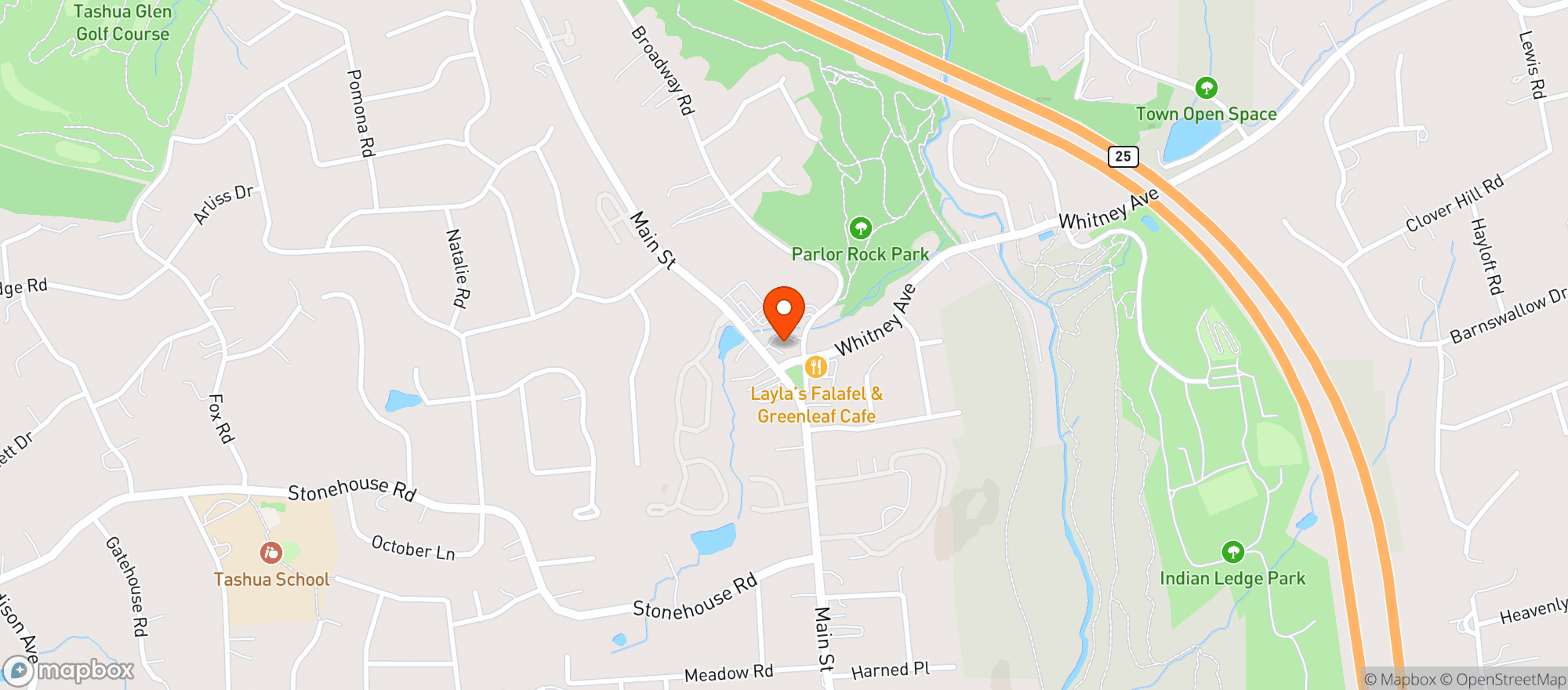 Map showing Main Street Wine & Liquor