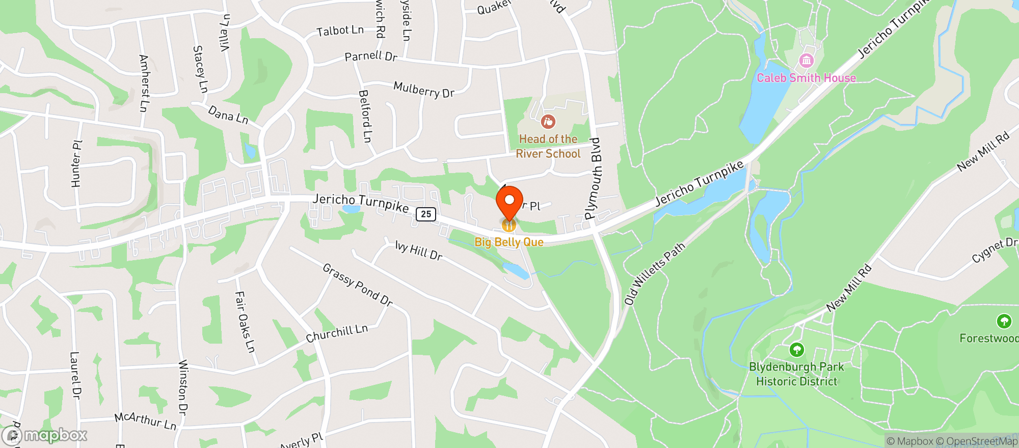 Map showing Plymouth Beer & Smoke Shop