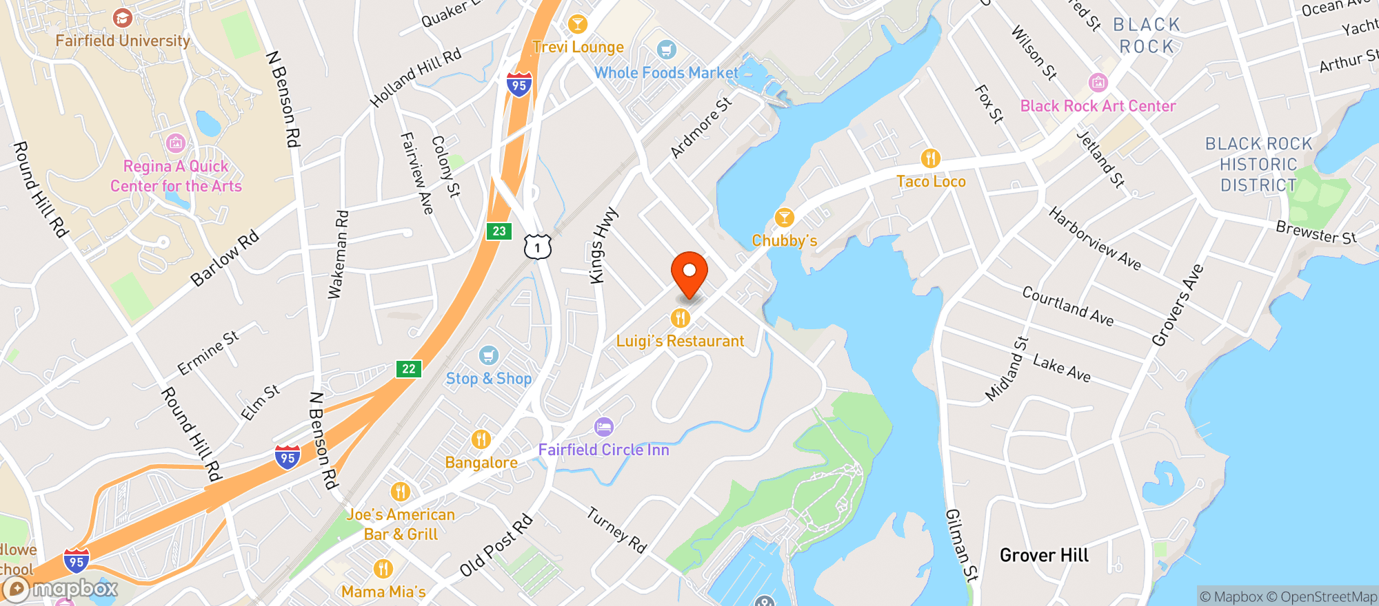 Map showing Grasmere Discount Liquor