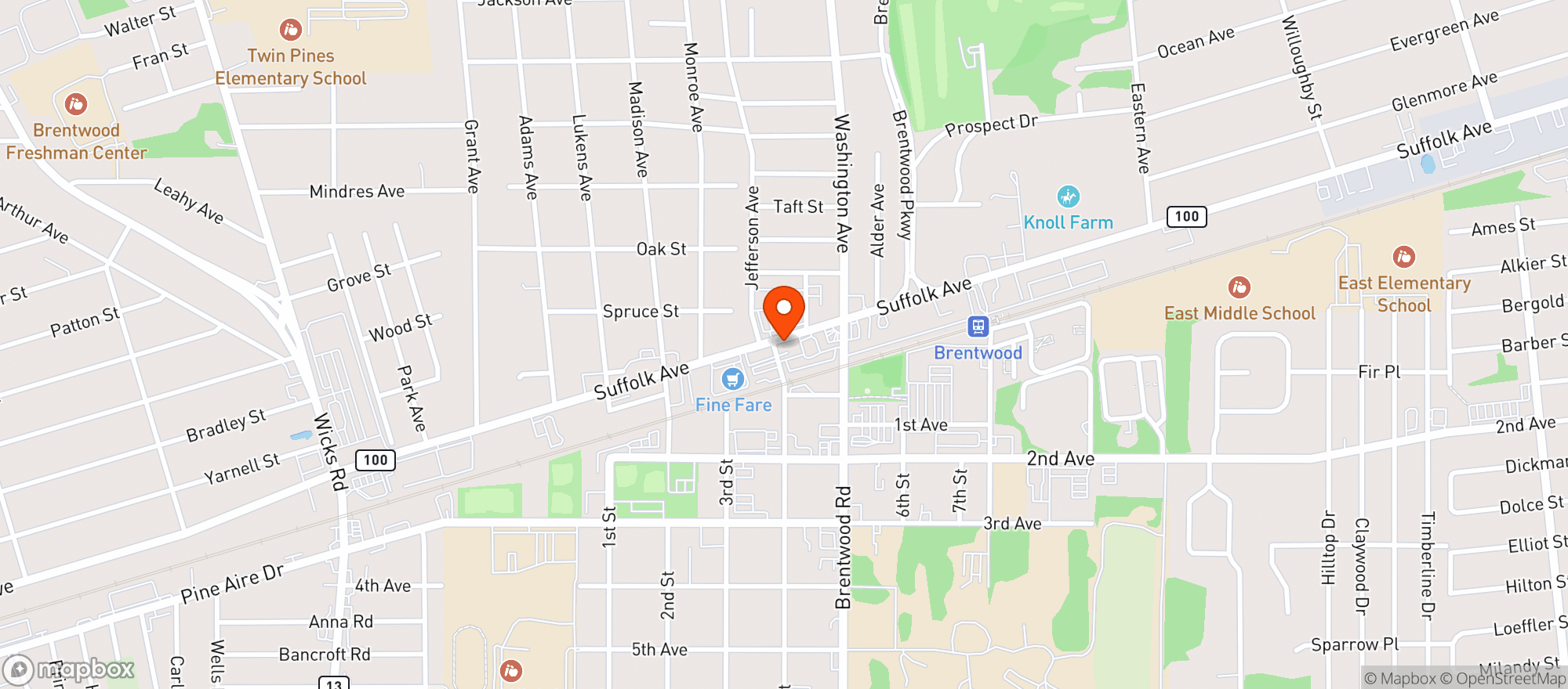 Map showing Beer King