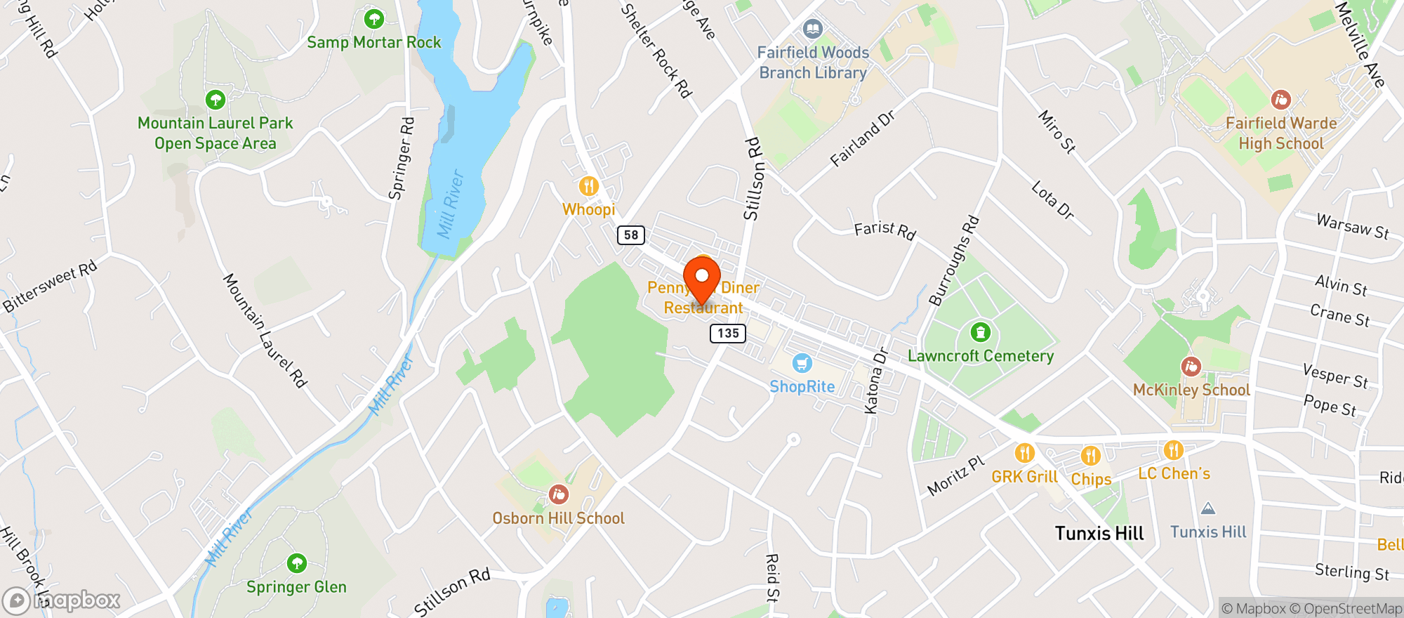 Map showing Vitamin Shoppe - Fairfield