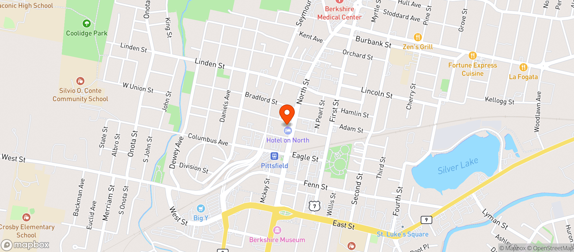 Map showing Rare 297 Steakhouse