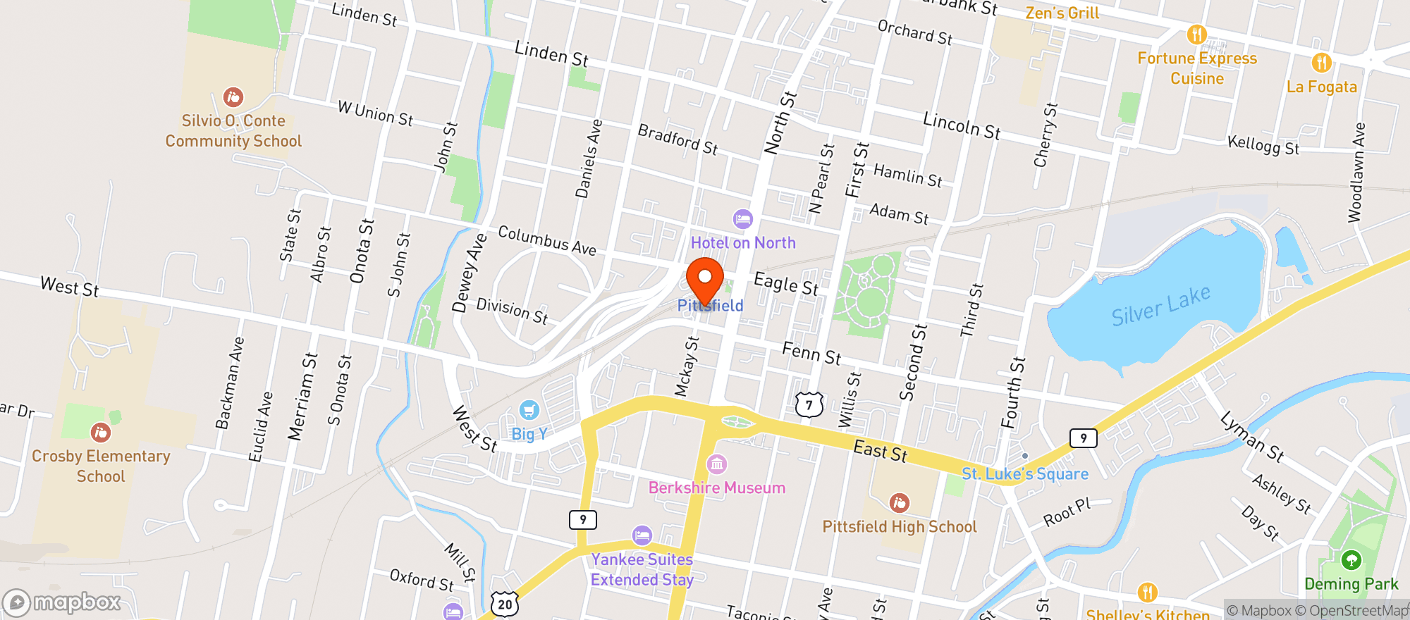 Map showing Titos Mexican Grill