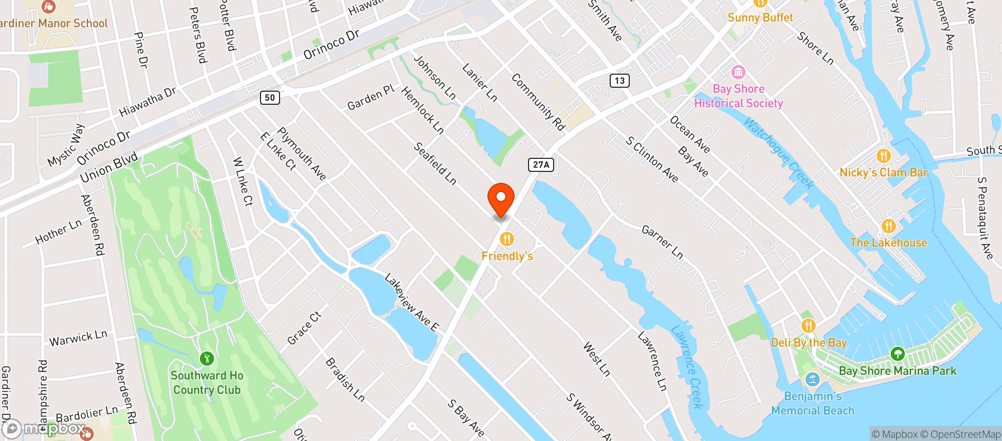 Map showing Happy Wine & Liquor Inc