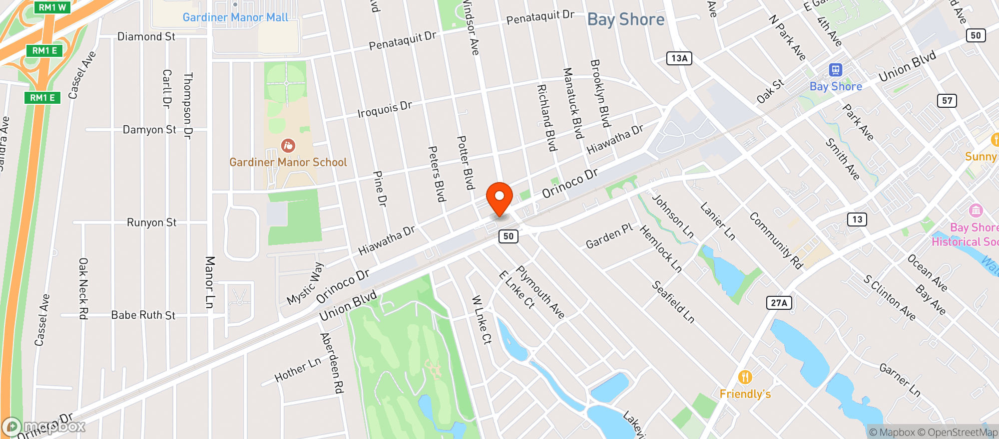 Map showing Mamma Santina Pizzeria