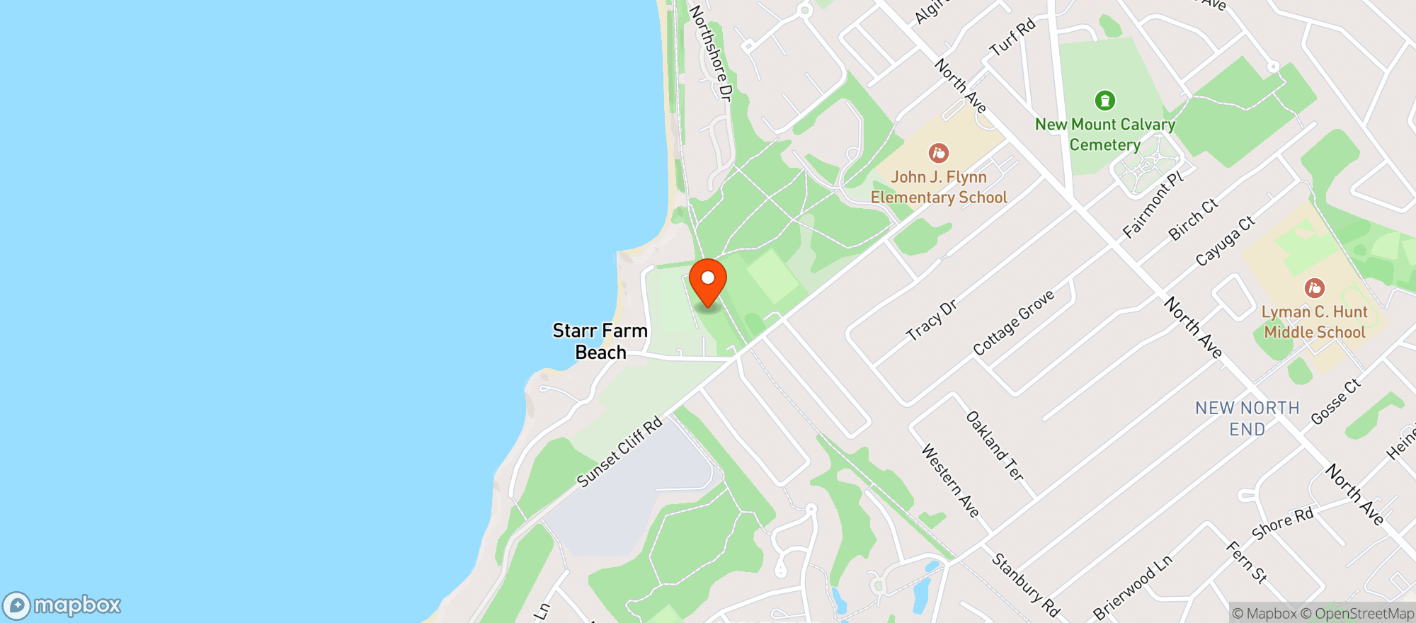 Map showing Starr Farm Dog Park