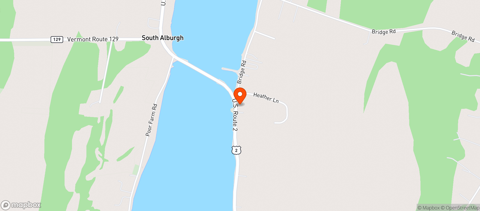 Map showing Harborside Harvest Market