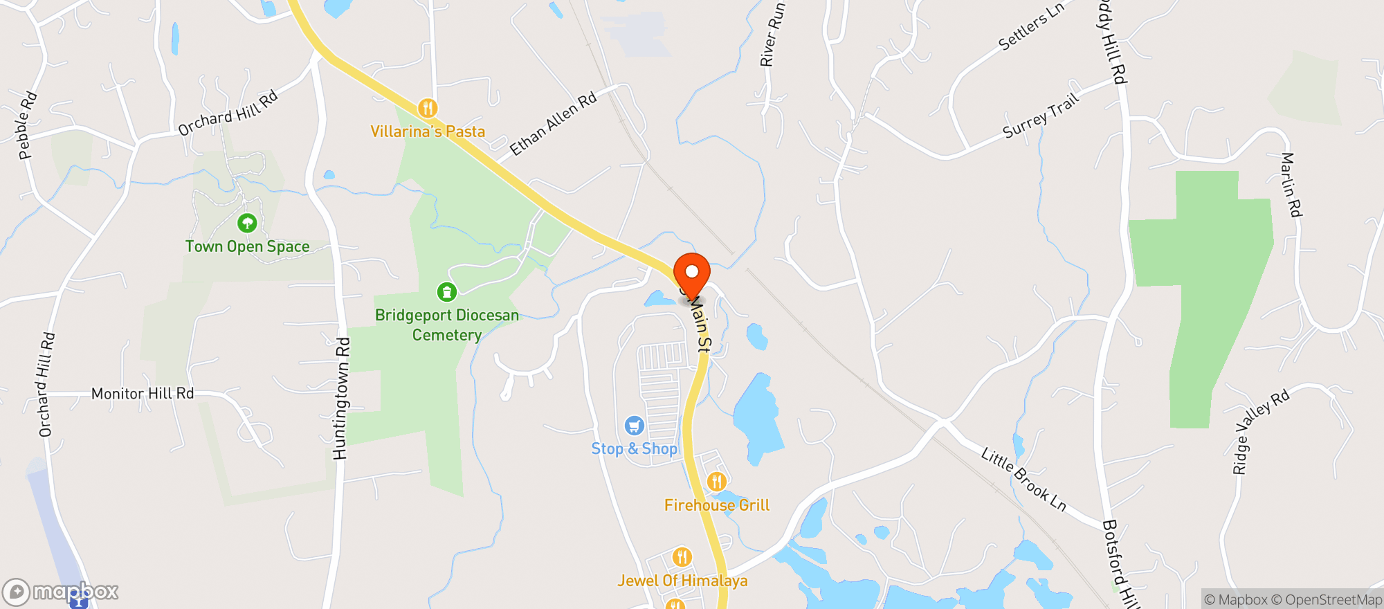 Map showing Stop & Shop - 0636 - Newtown