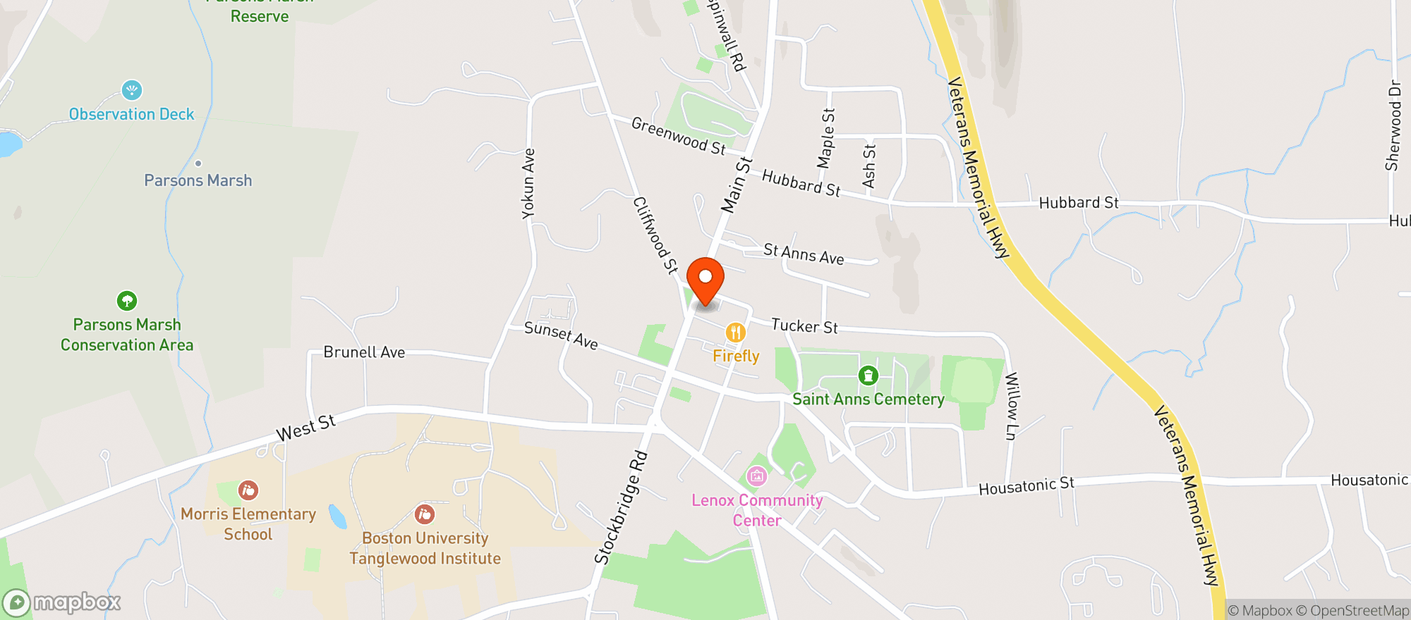 Map showing Pizzeria Boema