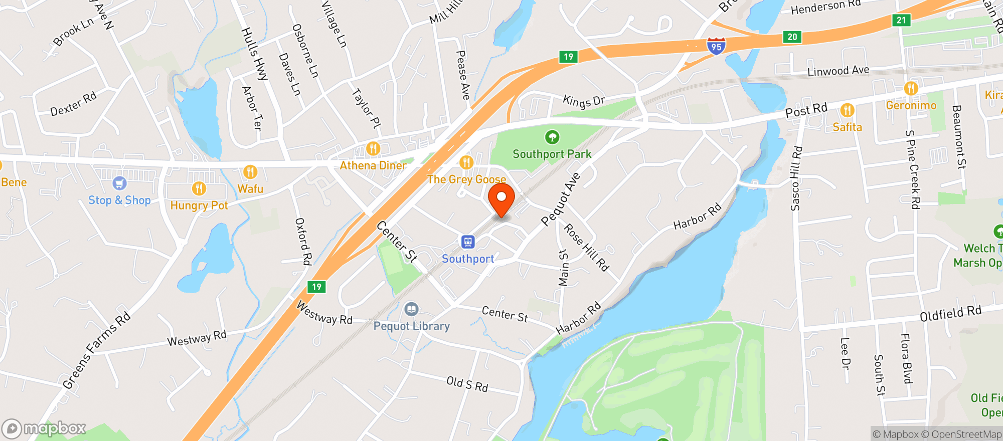 Map showing Paci Restaurant