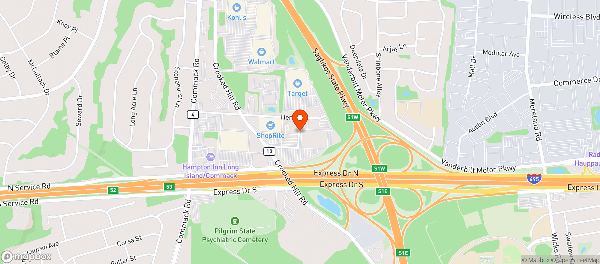 Map showing Shoprite
