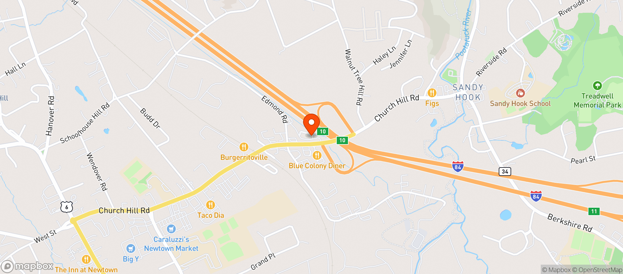Map showing Oak Barrel Wine & Spirits
