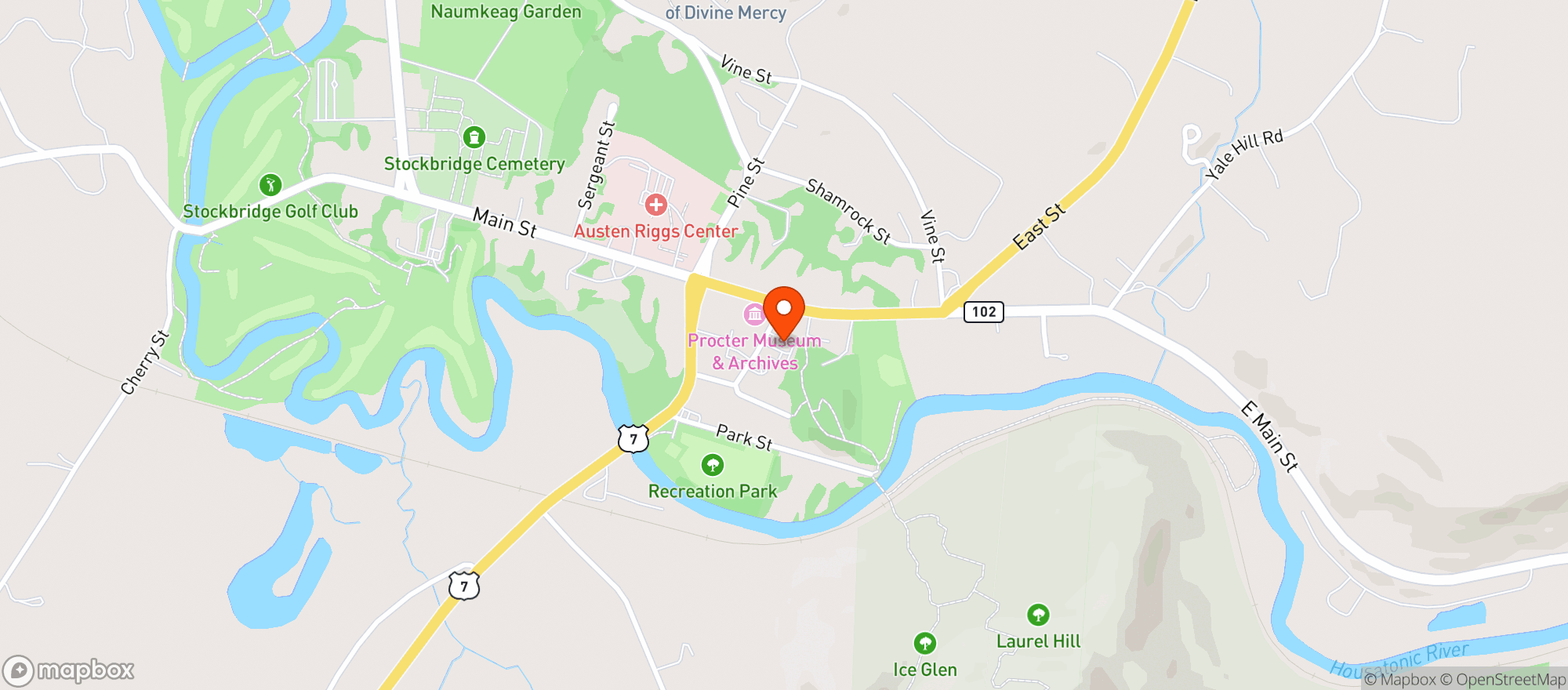 Map showing Nejaime's Stockbridge Wine Cellar