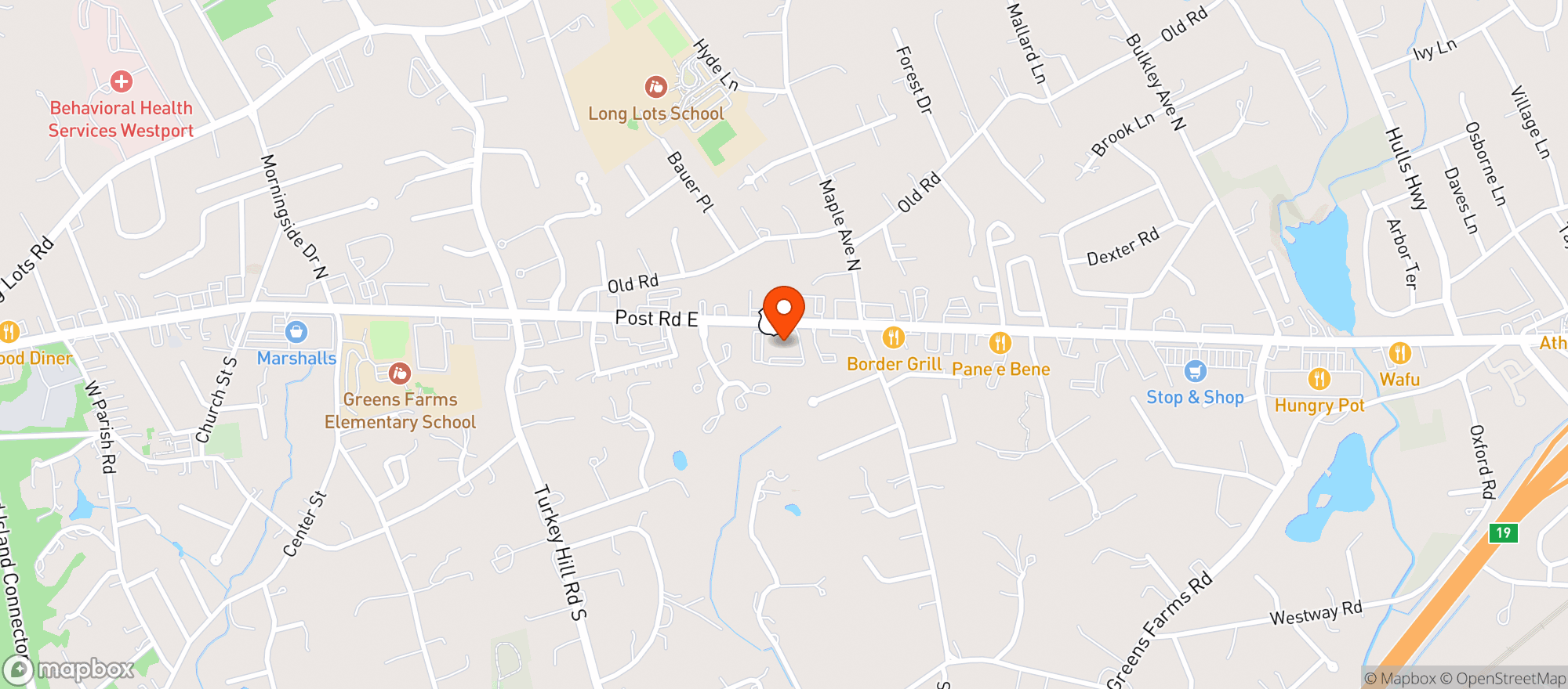 Map showing Bevmax Westport