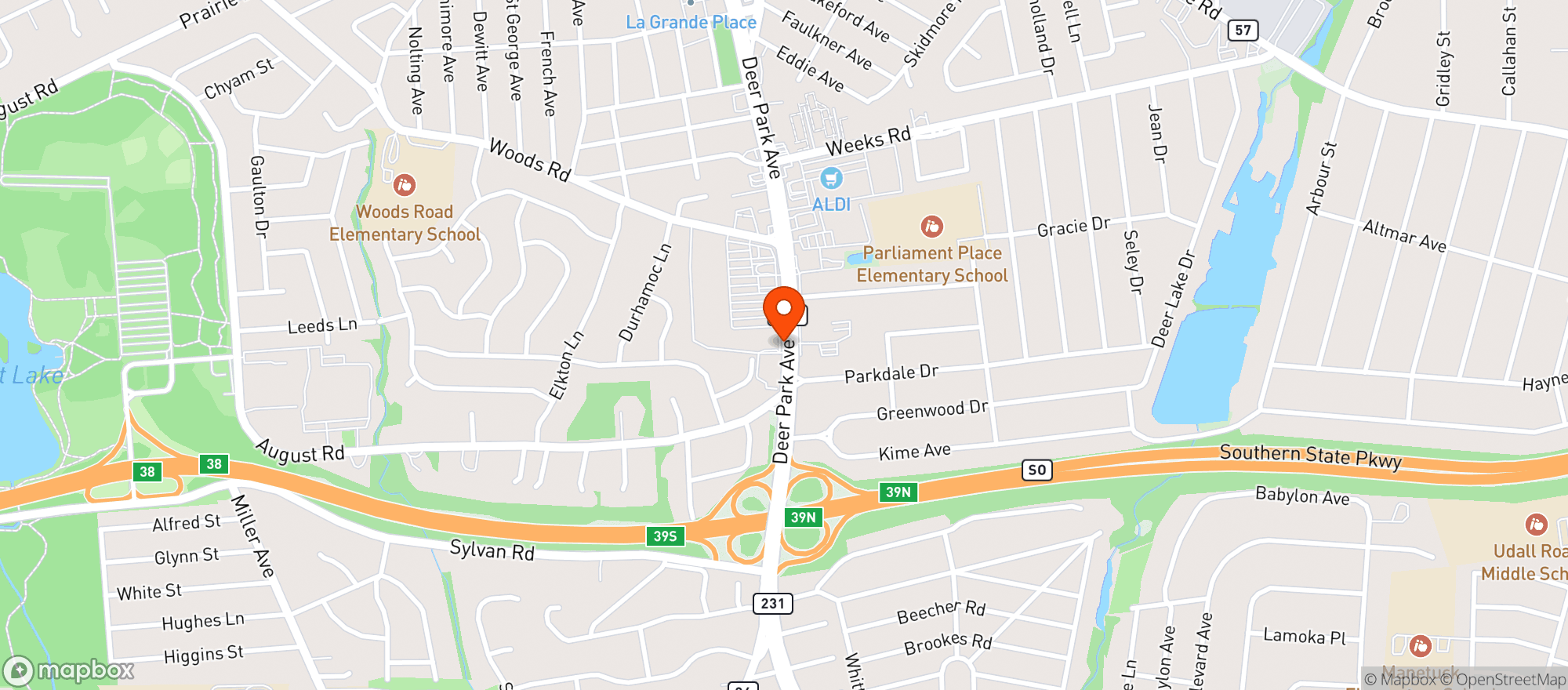 Map showing Gnc