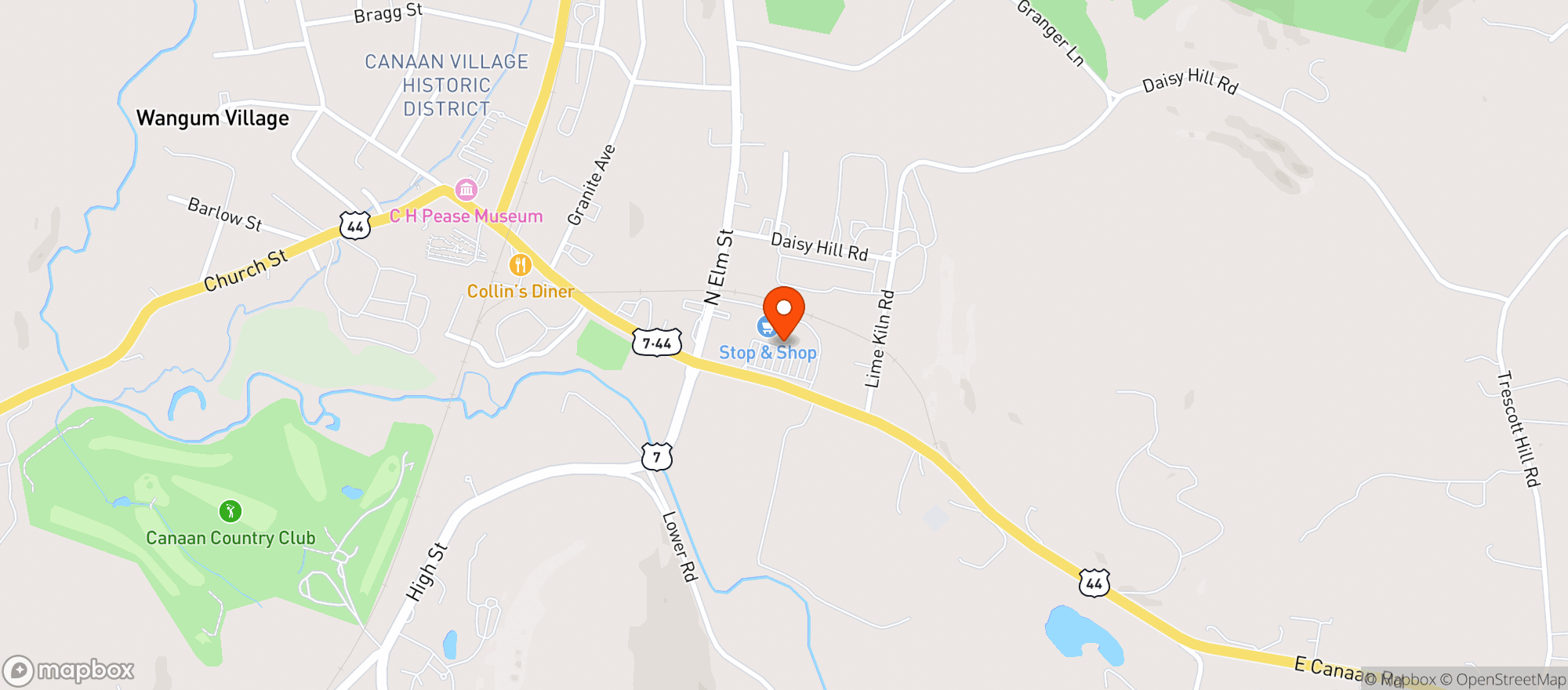 Map showing Stop & Shop - 0677 - Canaan