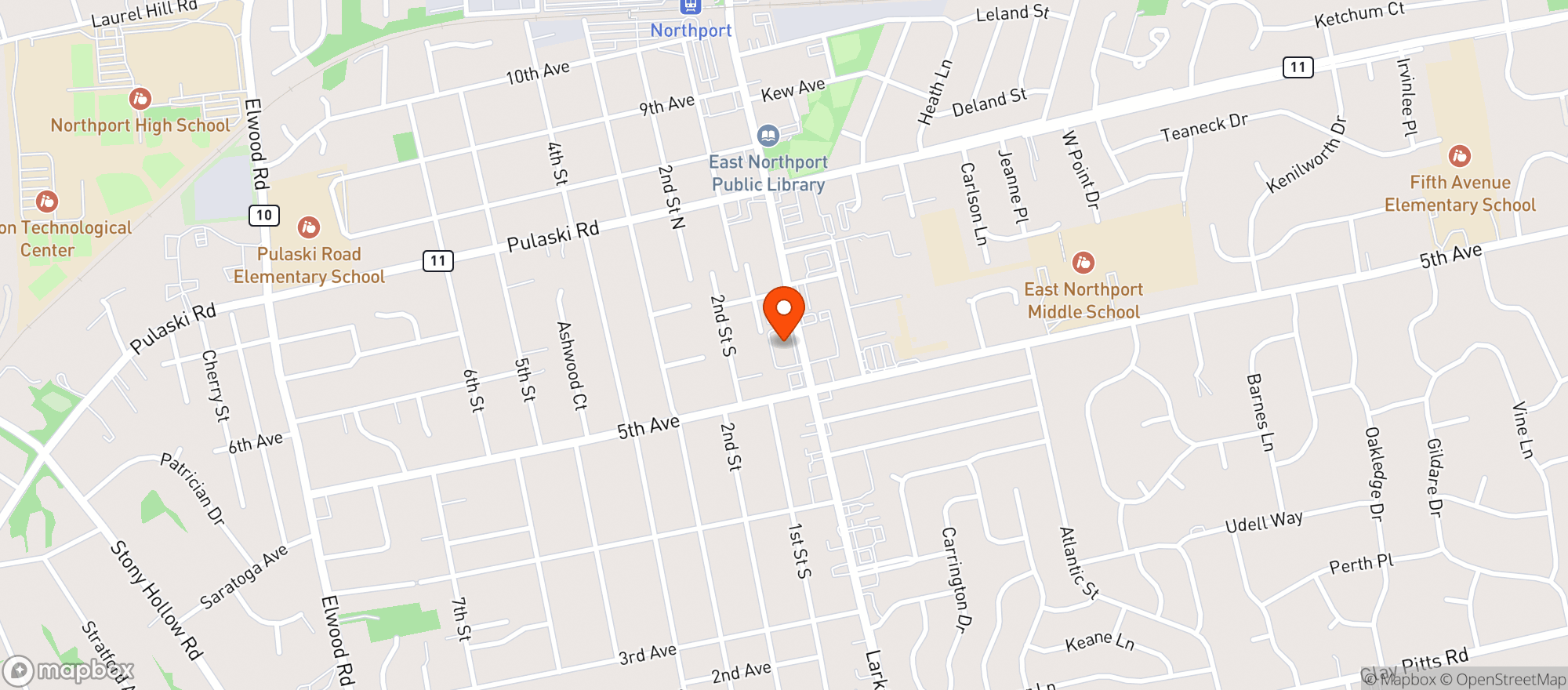 Map showing EVOLVE SMOKE SHOP #2