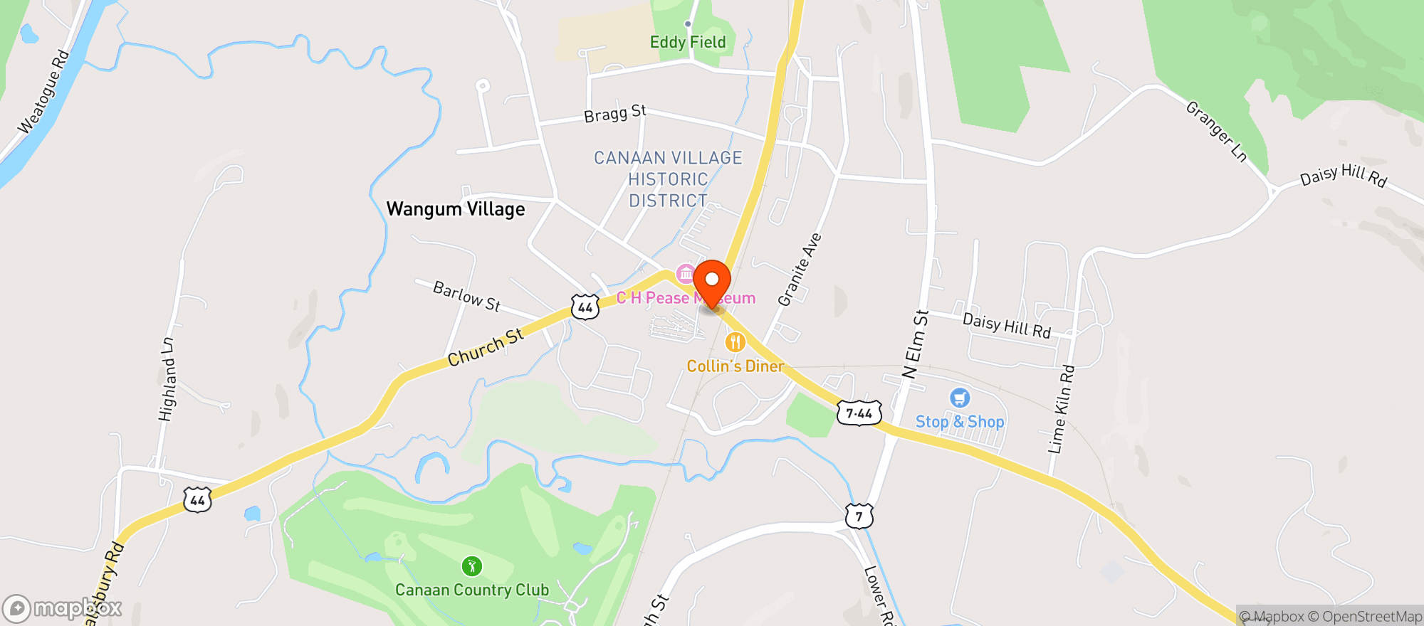 Map showing Blackberry River Bistro