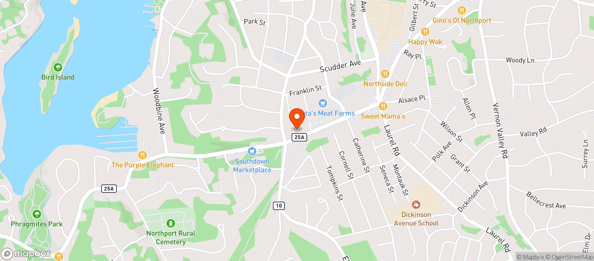Map showing 371 FORT SALONGA ROAD