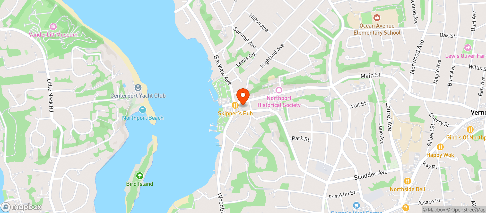 Map showing Sand City Brewing Company