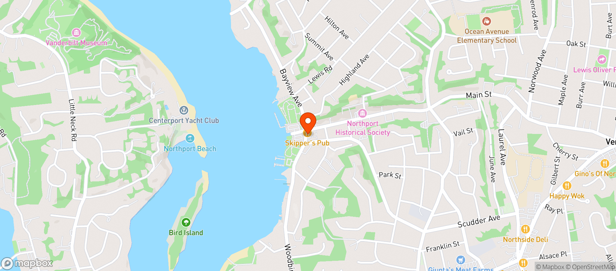 Map showing Salted On The Harbor