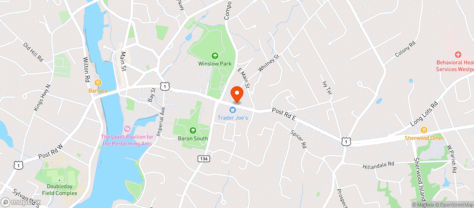 Map showing Fine Wine Company Of Westport